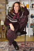 Ferguson Fair Isle Cardigan Fig